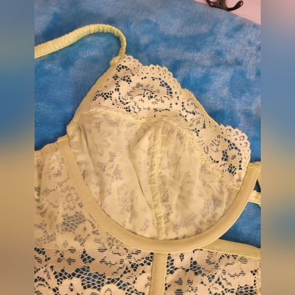 💚 38C For Love and Lemons Creamsicle Lace Underwire Bustier Bra 💚 - Picture 8 of 12